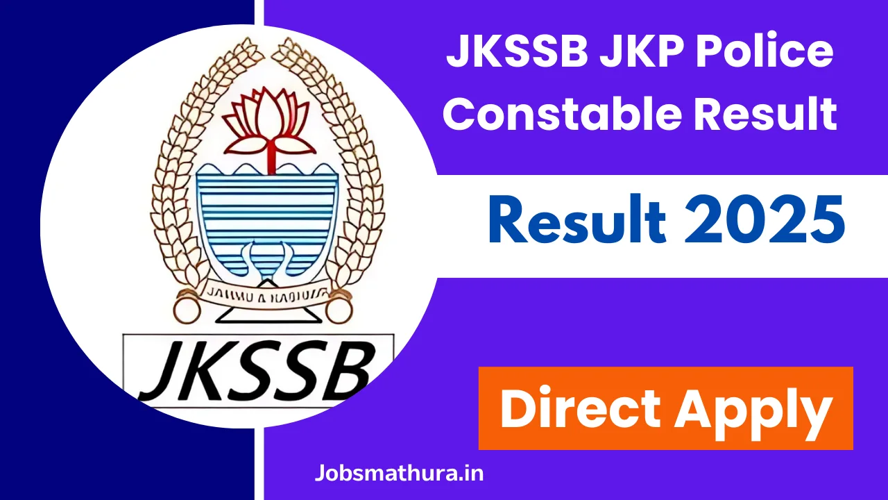 JKSSB JKP Police Constable Result 2025