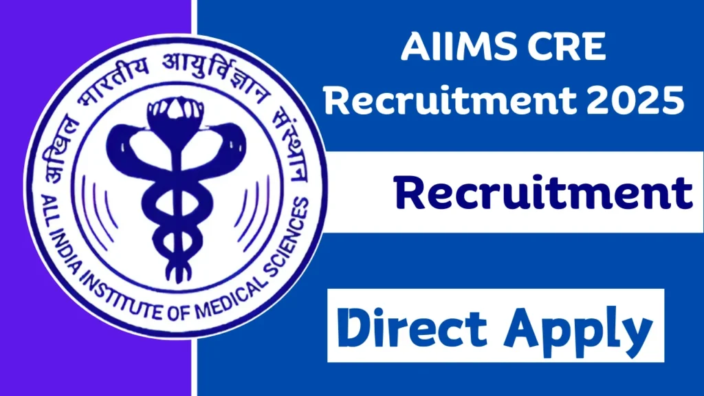 AIIMS CRE Recruitment 2025