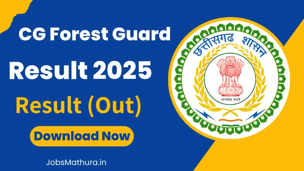 CG Forest Guard Result 2025