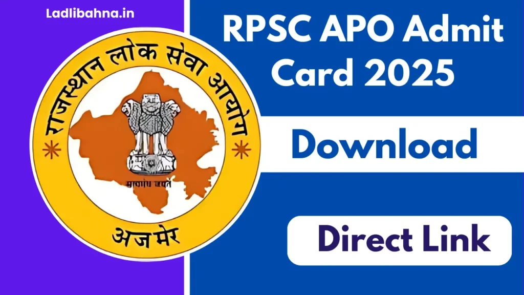 RPSC APO Admit Card 2025