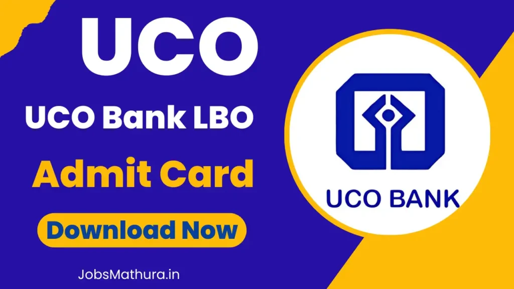 UCO Bank LBO Admit Card 2025